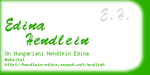 edina hendlein business card